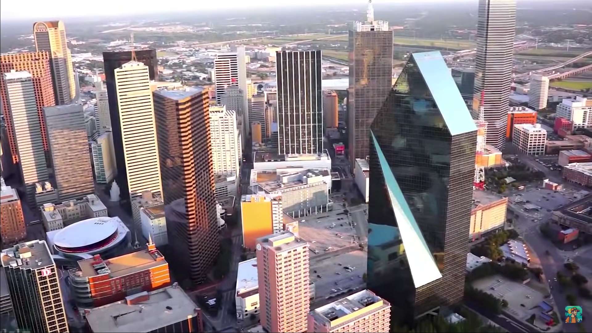 Birds eye view of Dallas