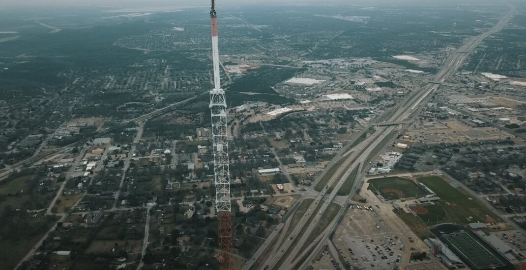 Bird's-eye view of a location in Cedar Hill, Texas