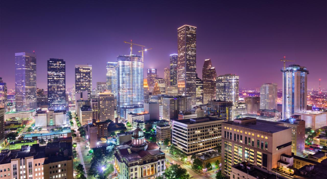 Night Houston city